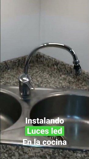 Instalando luces led en la cocina