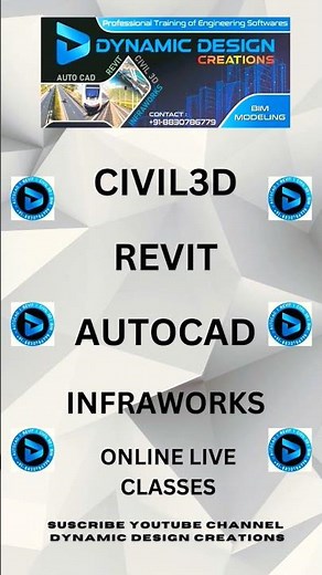 learn Civil3D AutoCAD Revit Infraworks BIM online live classes #civil3d #bim #autodesk #autocad2023