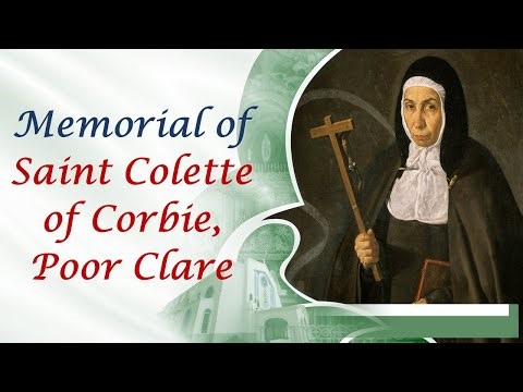 Novena to Our Lady of Lourdes and 7:30 AM Mass on the Memorial of Saint Colette of Corbie