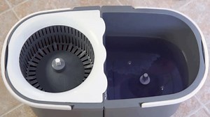 141K views · 160 reactions | Spin your way to clean with the FRANK Dual Bucket Spinning Mop! Start clean with a push-to-start spinning mop head that’s machine washable. Finish clean with a dual-sided bucket that keeps dirty and clean water separate. | Canadian Tire | Facebook