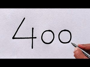 How to draw Cat From Number 400 || Easy Cat Drawing || Animals Drawing | Number Drawing /Cat Drawing