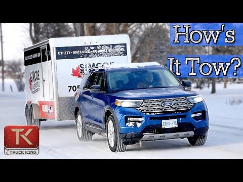 Winter Towing Test! 2021 Ford Explorer Hybrid In-Depth Review