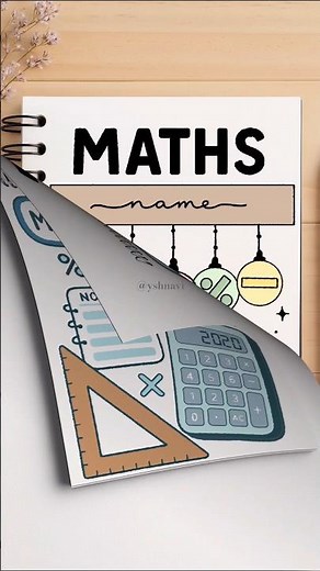 10 different maths front page designs #shorts #frontpage #mathnotebook #backtoschool #mathdoesntsuck