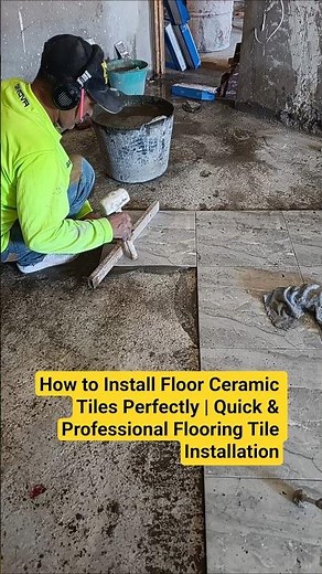 How to Install Floor Ceramic Tiles Perfectly | Quick & Professional Flooring Tile Installation