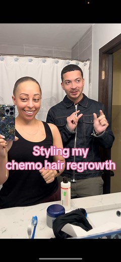 Styling My Chemo Hair Regrowth with Professional Help