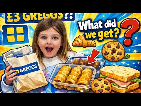 £3 Greggs TOO GOOD TO GO Mystery Bag 😱 | What Did We Get?!