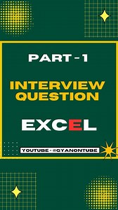 7.9K views · 11 comments | Part 1 - Excel interview question | lets learn to crack excel interview questions Link in bio foe more details  Like ans share this video for future reference  YouTube - Gyanontube Telegram - Gyanontube Facebook - Gyanontube LinkedIn - Gyanontube Website - www.gyanontube.com #interviews #interviewskills #microsoft #jobs #naukri Keep learning 華 keep growing 華 | Gyan On Tube | Facebook