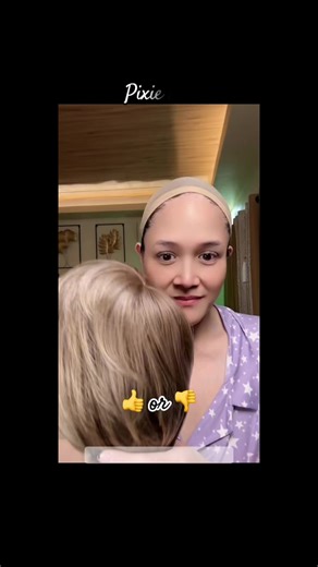 Blonde Pixie Wig Try-On from Beauty Queen Wigs