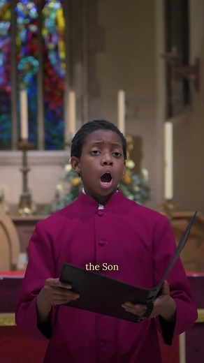 Malakai Bayoh performing O Come, O Come Emmanuel at St George’s Cathedral