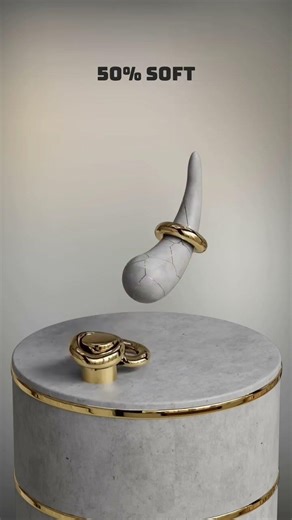 0% vs 100% insane soft body simulation in cinema4d #inspiration #simulate #fluidsim #meshless