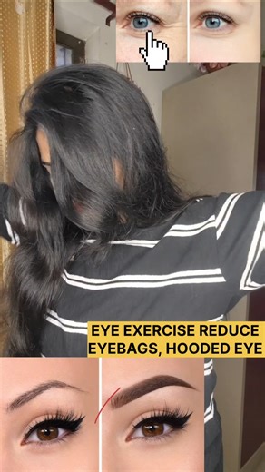 Best facial exercise to look younger 😊EYE massage +eye Exercise 👀/daily yogaasana #darkcircle #short