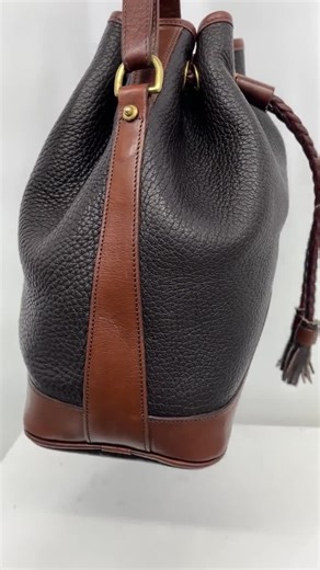 Vintage 90s Dooney & Bourke Two-toned Large Drawstring Leather Shoulder Bag \ Made in USA \ PLEASE See Item Description, Photos, and Video - Etsy