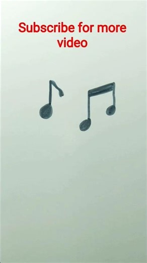 How to Draw Music Notes 🎶🎵 | Satisfying Art Shorts #shorts #drawing