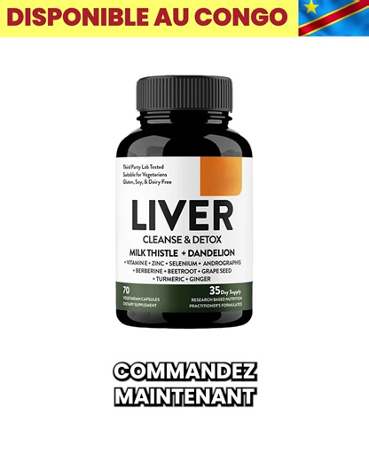 114 reactions · 5 comments |  Fatigue persistante, digestion difficile, teint terne ? Votre foie a besoin d'une détox ! Découvrez Détox du Foie, une solution naturelle pour revitaliser votre foie et retrouver votre énergie.​ ✨ Améliore la digestion et réduit les ballonnements. ✨ Renforce le système immunitaire. ✨ Contribue à une peau plus claire et éclatante. | Vitacure Afrique | Facebook