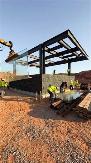 Building The 75-Ton 'Floating Basalt' Desert Monolith