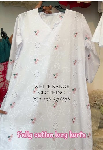 Stylish Floral Cutlawn Long Kurtha with Pants