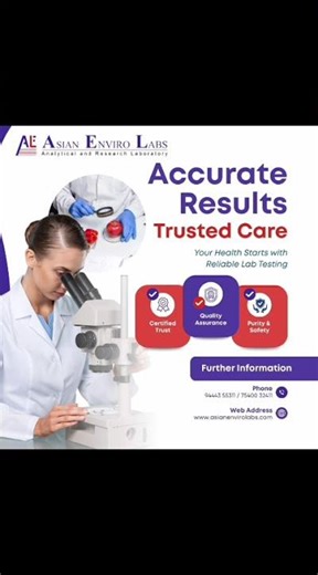 Accurate Lab Testing in Chennai | Asian Enviro Labs #WaterTesting #FoodTesting #PollutionTesting