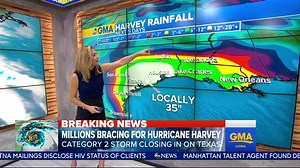 WATCH: Tracking Hurricane Harvey; Category 2 storm closing in on Texas: abcn.ws/2ivbr5f | Good Morning America