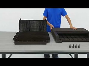 Pt4. How to Assemble 5-PC Wicker Patio Conversation Set - Chair Assembly