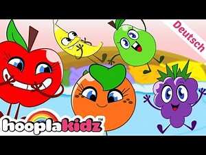 5 süße Früchtelied + Viele weitere Kinderlieder | HooplaKidz Deutsch