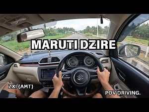 Maruti Suzuki Dzire (2019) ZXI AMT ! | Pov driving | Pure sound.