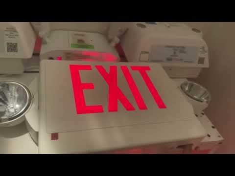 Lithonia 3 lhqms and 3 elm2 update + 1 new exit sign combo