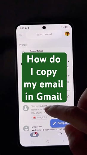 How do I copy my email in Gmail