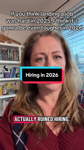 Here's what I expect to see in 2026: 1. More barriers in the application processes and checks to verify that you're real 2. More jobs being filled through sourcing/networks rather than being posted 3. AI being used more heavily to screen candidates #jobsearch #recruitment #careertok #2026predictions #tech