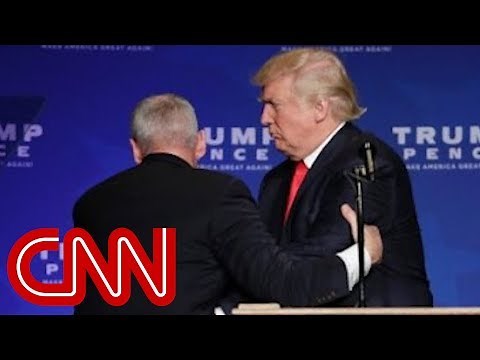 Donald Trump rushed off stage by Secret Service