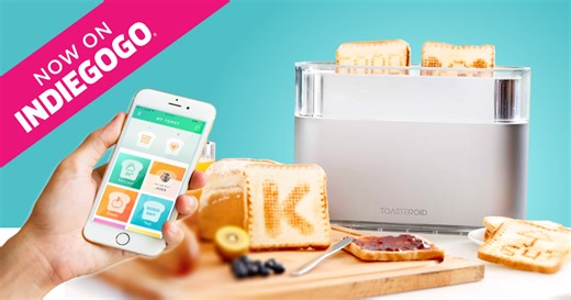 Toasteroid- APP Controlled Smart Image Toaster by Matthew Yu - Indiegogo