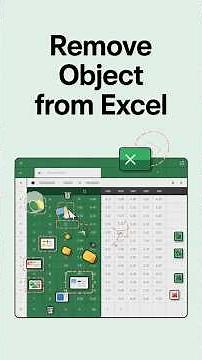 Remove Object from Excel #excel
