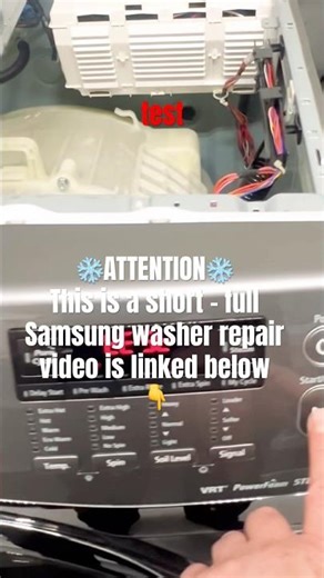 Samsung Washer Service Test - OE Returns Again (Lesson 3) Appliance Fix Lab Winnipeg