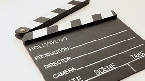 Clapper Cinema Inscriptions Hollywood Production Director Stock Footage Video (100% Royalty-free) 1916536 | Shutterstock