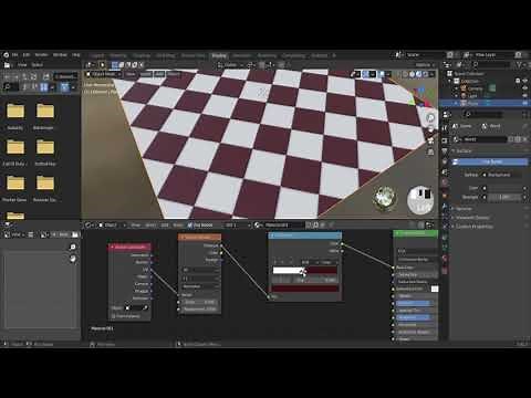 Rhombus Tiles In Blender | Procedural Tiles In Blender | How To Make Procedural Tiles Material