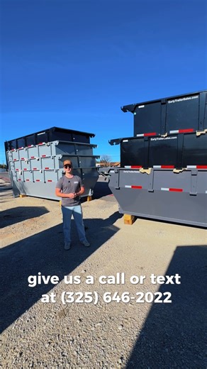 Take a look at these RawMaxx roll-off dump boxes! Visit us at Earlytrailersales.com | Early Trailer Sales