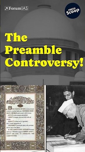 The Preamble Controversy Explained #constitution