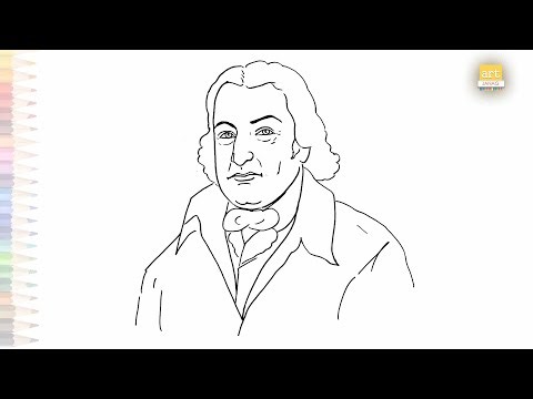 Edmund Cartwright drawing easy | Portrait Art | How to draw Edmund Cartwright step by step