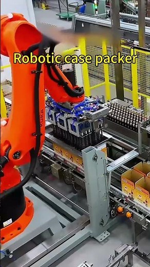 Robotic case packer #casepacker #packingmachine #Automatic case packer machine