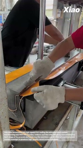 PVC Roofing Tile Extrusion Line Plastic Roof Tile Production: Resin Roof Tile Manufacturing Process