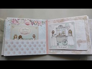Álbum scrapbooking comunión Dayka