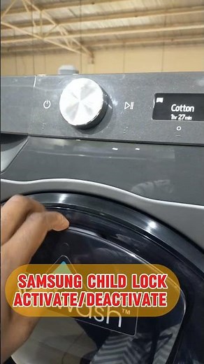 How To Activate and Deactivate Child Lock On Samsung ADD-WASH Washer #lg #samsungwasher #cooker
