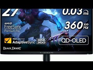 Alienware AW2725DF 27" QD-OLED Gaming Monitor Review: 360Hz Speed Meets Stunning Colors