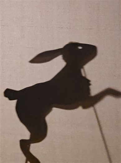 shadow puppet time! #puppet #bunny #puppetsoftiktok #arts
