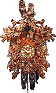 August Schwer Cuckoo Clock Owls, Nest