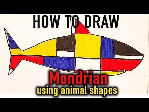 Activity 3- Piet Mondrian-Draw a Piet Mondrian inside of an animal