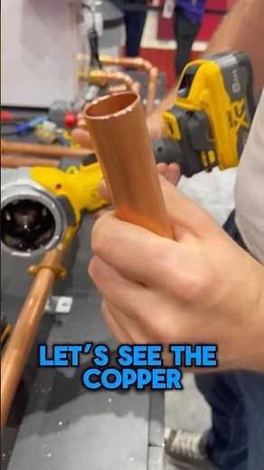 Testing Dewalt deburring tool at the Nibco boiler build with ​⁠‪@The_Impetus‬ #dewalt #toolreaction