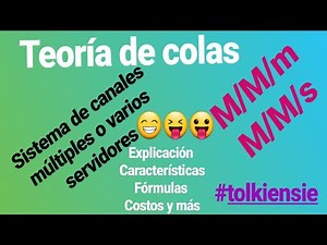 🔴TEORÍA DE COLAS| múltiples servidores M/M/m M/M/s M/M/k MULTICANAL Formulario bien explicado 2024