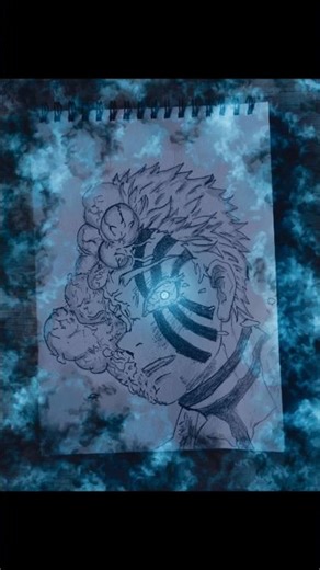 Drawing Akaza from Demon Slayer #shorts #anime #sketch #demonslayer #akaza