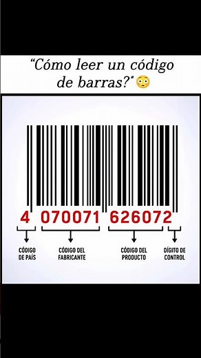 "Cómo leer un código de barras"😳