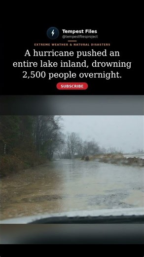 Lake became a killer sea 🌊 #hurricane #extremeweather #flooding